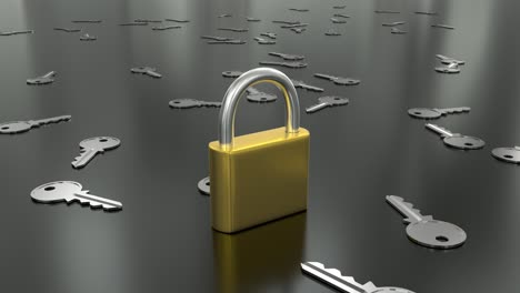 Vorhängeschloss-Schließen-Entsperren-Sperren-Schlüssel-Sicherheit-Schutz-Hacken-Passwort-4k